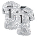 Kieara W.Commanders #1 Rachaad White Player Arctic Camo Limited Salute To Service Home Game Stitched Jerseys