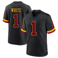 Kieara W.Commanders #1 Rachaad White Player Black Limited Home Game Stitched Jerseys