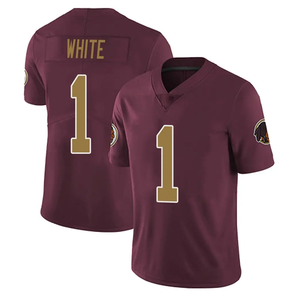 Kieara W.Commanders #1 Rachaad White Player Burgundy Alternate Vapor Untouchable Home Game Stitched Jerseys