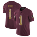 Kieara W.Commanders #1 Rachaad White Player Burgundy Alternate Vapor Untouchable Home Game Stitched Jerseys