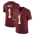 Kieara W.Commanders #1 Rachaad White Player Burgundy Limited Team Color Vapor Untouchable Home Game Stitched Jerseys