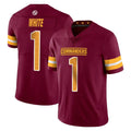 Kieara W.Commanders #1 Rachaad White Player Burgundy Limited Vapor Home Game Stitched Jerseys