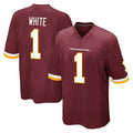 Kieara W.Commanders #1 Rachaad White Player Burgundy Team Color Home Game Stitched Jerseys