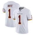 Kieara W.Commanders #1 Rachaad White Player White Limited Vapor Untouchable Home Game Stitched Jerseys