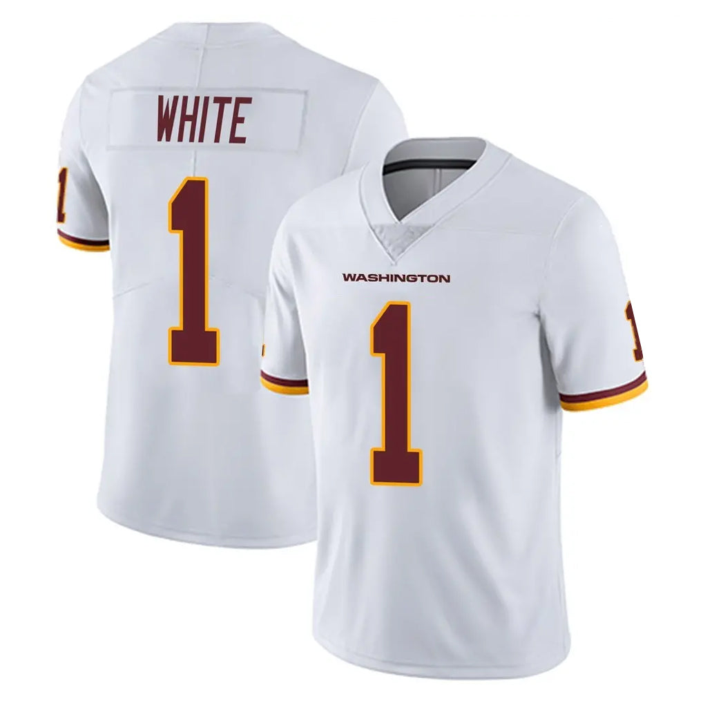 Kieara W.Commanders #1 Rachaad White Player White Limited Vapor Untouchable Home Game Stitched Jerseys