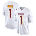 Kieara W.Commanders #1 Rachaad White Player White Tundra Fashion Home Game Stitched Jerseys