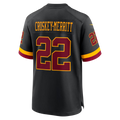 Kieara W.Commanders #22 Jacory Croskey-Merritt Black Hail Raiser Alternate Game Stitched Jerseys