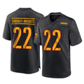 Kieara W.Commanders #22 Jacory Croskey-Merritt Player Black Home Game Stitched Jerseys