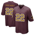 Kieara W.Commanders #22 Jacory Croskey-Merritt Player Burgundy Alternate Home Game Stitched Jerseys