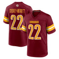 Kieara W.Commanders #22 Jacory Croskey-Merritt Player Burgundy Home Game Stitched Jerseys