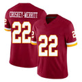 Kieara W.Commanders #22 Jacory Croskey-Merritt Player Burgundy Limited Team Vapor F.U.S.E. Home Game Stitched Jerseys