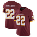 Kieara W.Commanders #22 Jacory Croskey-Merritt Player Burgundy Vapor Limited Stitched Jerseys
