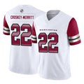 Kieara W.Commanders #22 Jacory Croskey-Merritt Player White Vapor F.U.S.E. Limited Stitched Jerseys