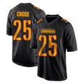 Kieara W.Commanders #25 Nick Cross Player Black Carbon Fashion Home Game Stitched Jerseys