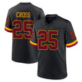 Kieara W.Commanders #25 Nick Cross Player Black Limited Home Game Stitched Jerseys