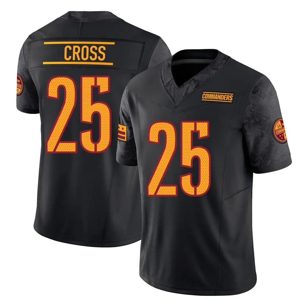 Kieara W.Commanders #25 Nick Cross Player Black Limited Vapor F.U.S.E. Home Game Stitched Jerseys