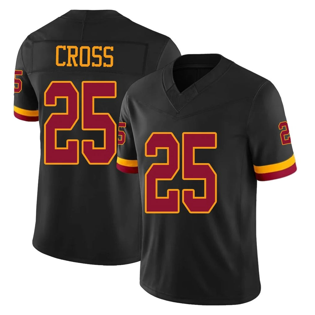 Kieara W.Commanders #25 Nick Cross Player Black Limited Vapor Home Game Stitched Jerseys