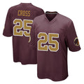 Kieara W.Commanders #25 Nick Cross Player Burgundy Alternate Home Game Stitched Jerseys