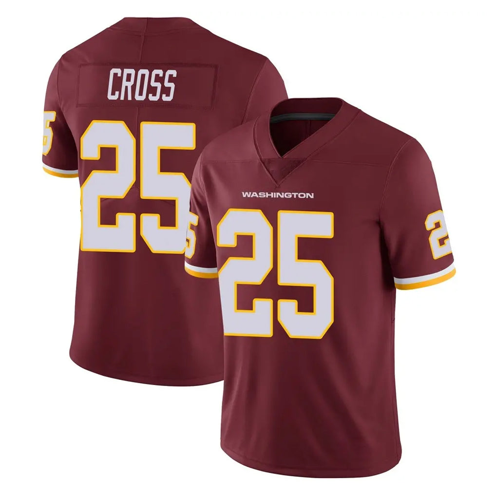 Kieara W.Commanders #25 Nick Cross Player Burgundy Limited Team Color Vapor Untouchable Home Game Stitched Jerseys