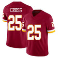 Kieara W.Commanders #25 Nick Cross Player Burgundy Limited Team Vapor F.U.S.E. Home Game Stitched Jerseys