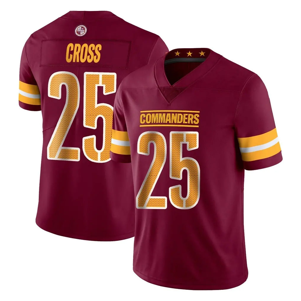 Kieara W.Commanders #25 Nick Cross Player Burgundy Limited Vapor Home Game Stitched Jerseys