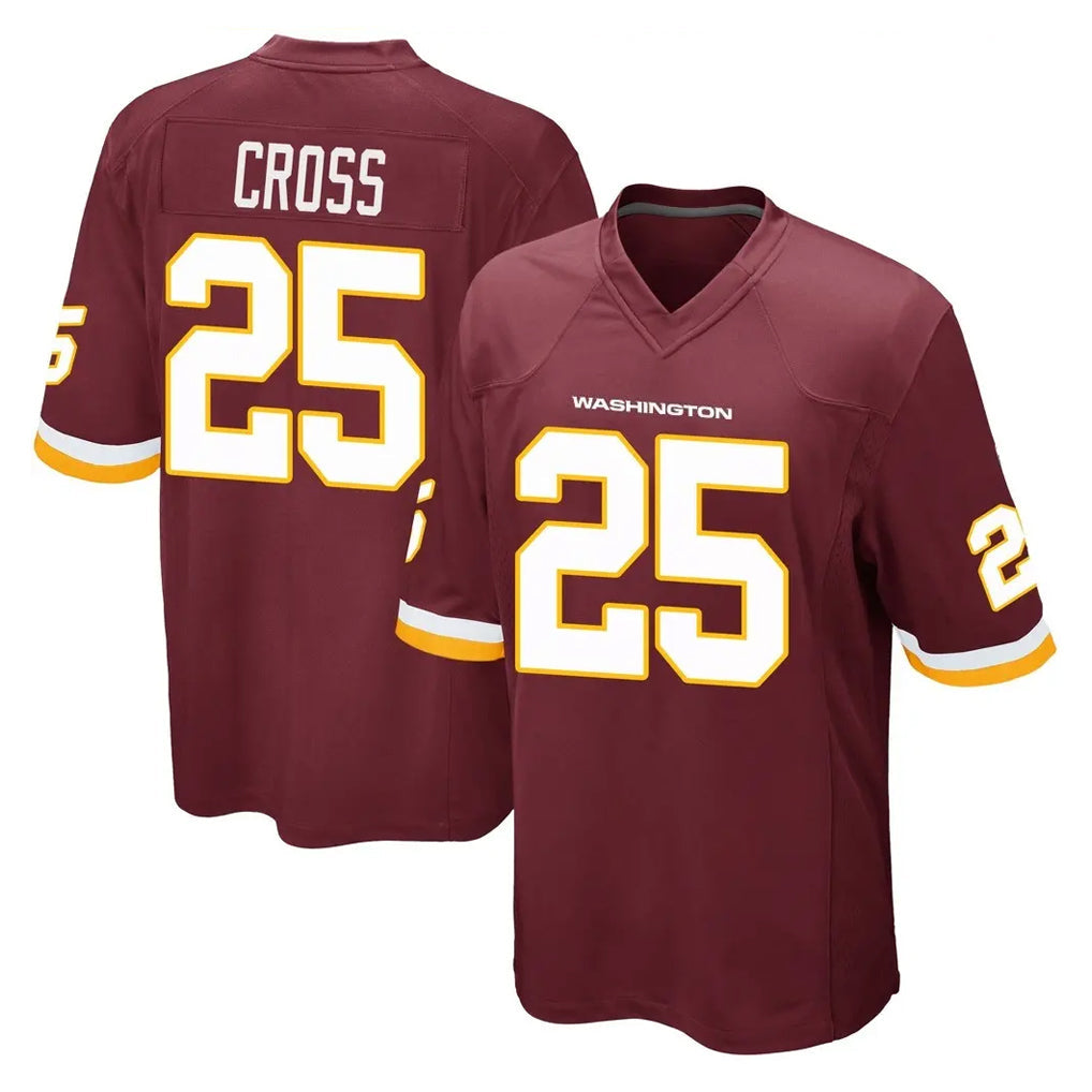 Kieara W.Commanders #25 Nick Cross Player Burgundy Team Color Home Game Stitched Jerseys