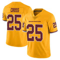 Kieara W.Commanders #25 Nick Cross Player Gold Limited Color Rush Home Game Stitched Jerseys