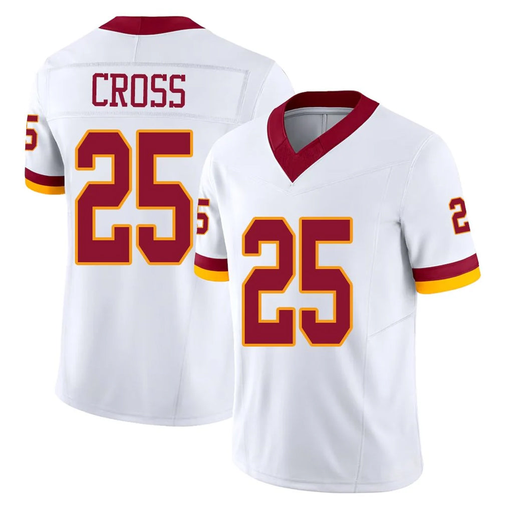 Kieara W.Commanders #25 Nick Cross Player White Limited Vapor F.U.S.E. Home Game Stitched Jerseys
