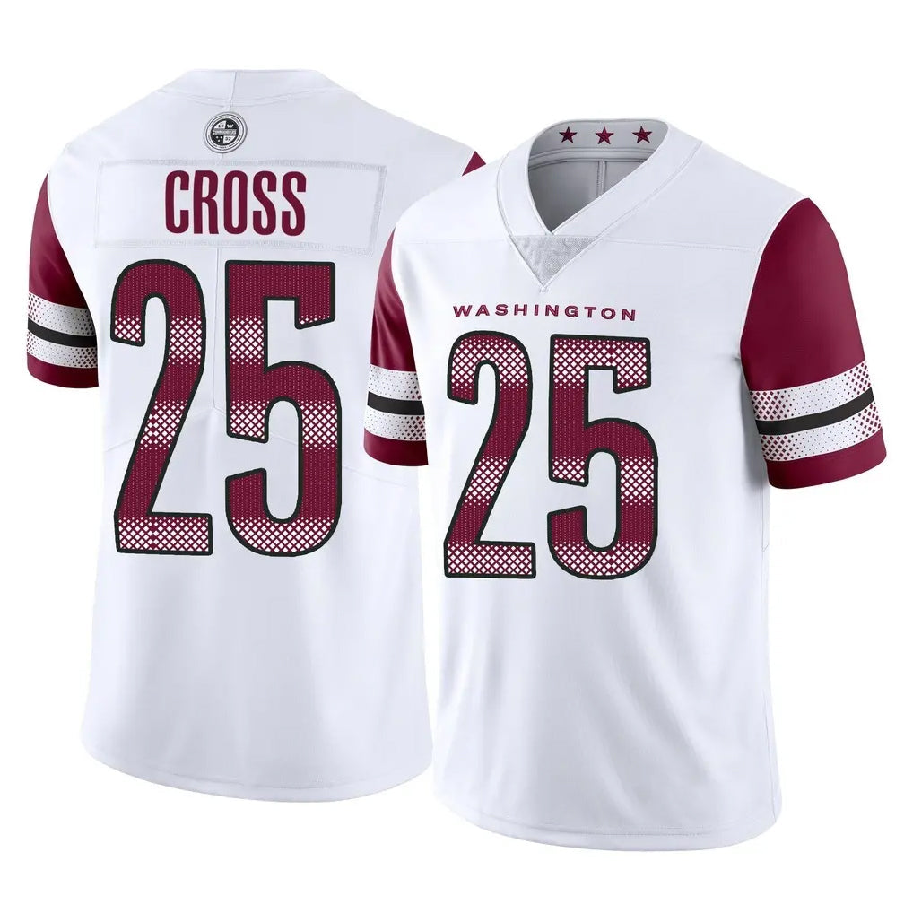 Kieara W.Commanders #25 Nick Cross Player White Limited Vapor Home Game Stitched Jerseys