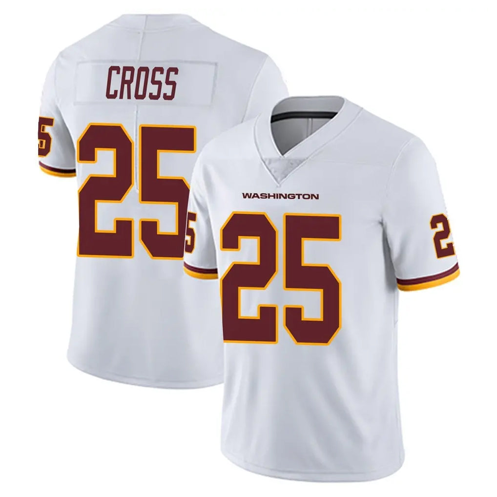Kieara W.Commanders #25 Nick Cross Player White Limited Vapor Untouchable Home Game Stitched Jerseys