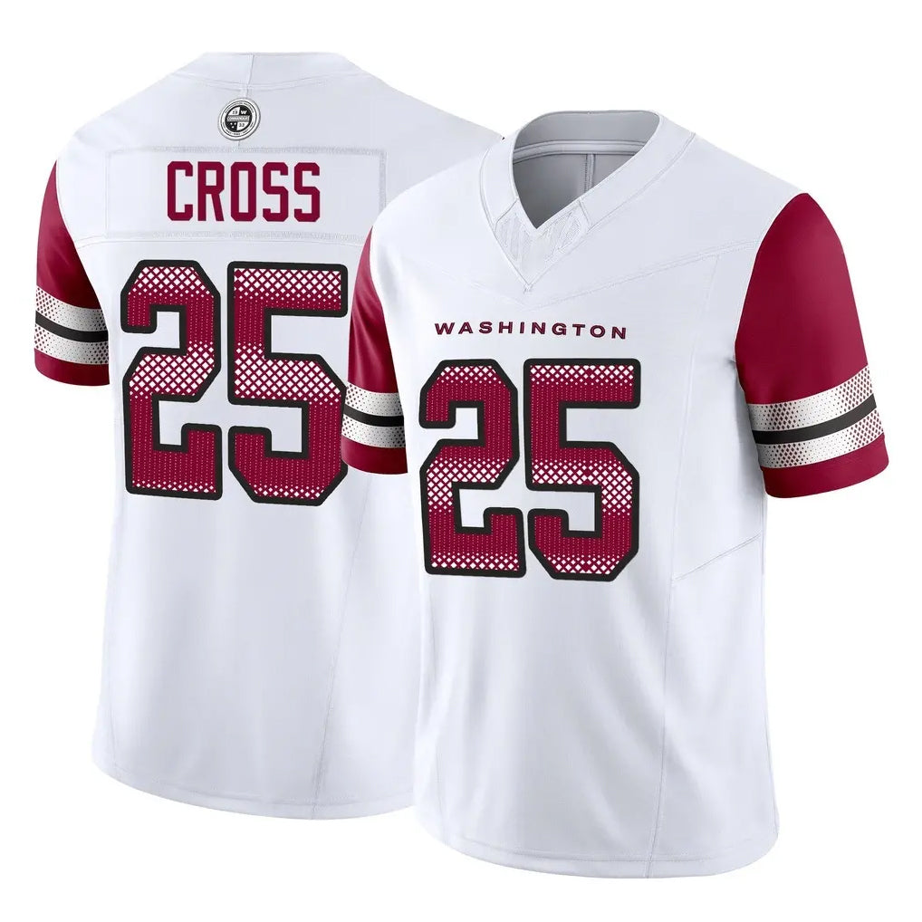 Kieara W.Commanders #25 Nick Cross Player White Vapor F.U.S.E. Limited Home Game Stitched Jerseys