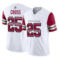 Kieara W.Commanders #25 Nick Cross Player White Vapor F.U.S.E. Limited Home Game Stitched Jerseys