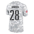 Kieara W.Commanders #28 Darrell Green Player  Arctic Camo Salute To Service Limited Stitched Jerseys