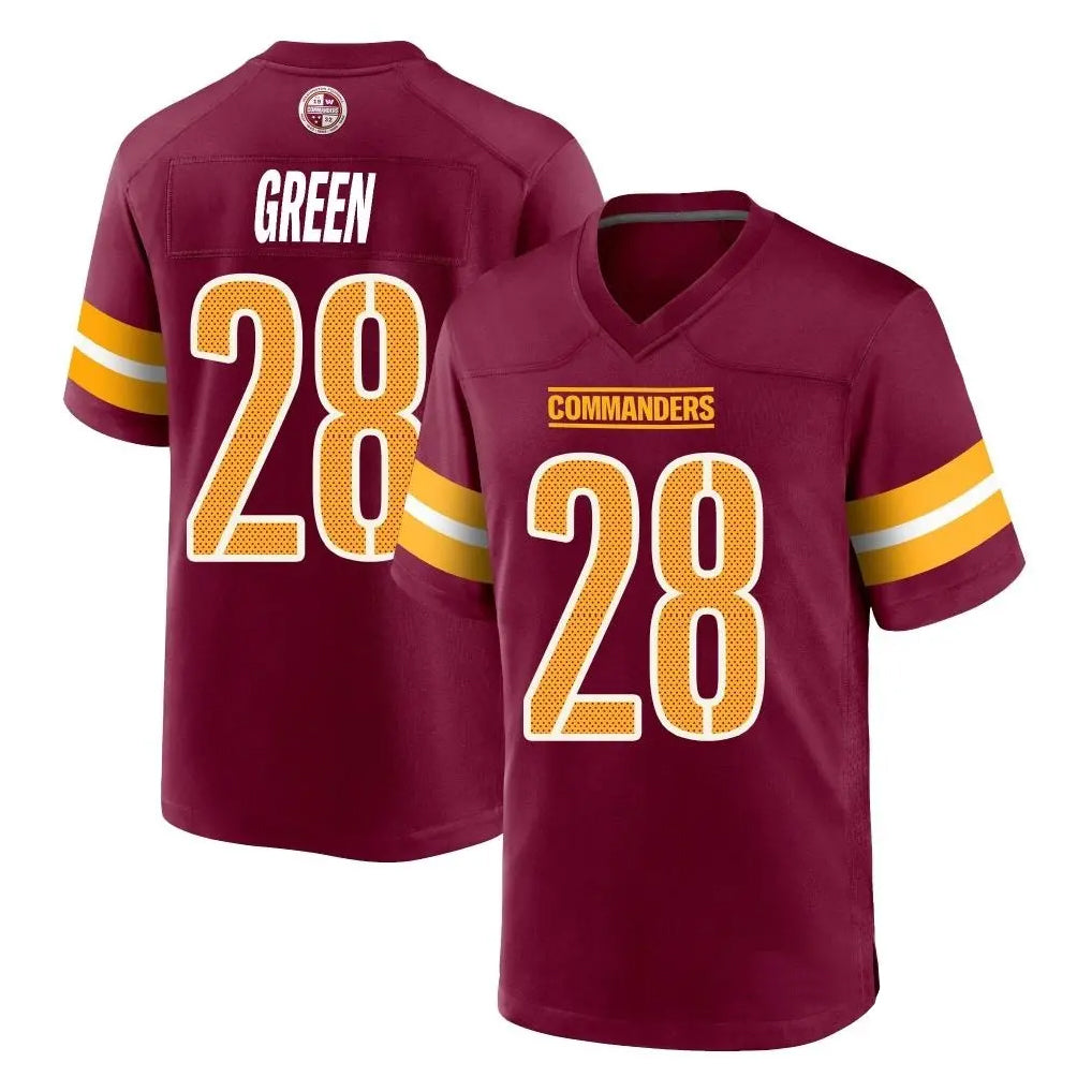 Kieara W.Commanders #28 Darrell Green Player Burgundy Home Game Stitched Jerseys