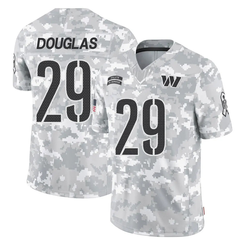 Kieara W.Commanders #29 Rasul Douglas Player Arctic Camo Limited Salute To Service Home Game Stitched Jerseys