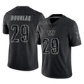 Kieara W.Commanders #29 Rasul Douglas Player Black Limited Reflective Home Game Stitched Jerseys