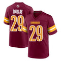 Kieara W.Commanders #29 Rasul Douglas Player Burgundy Home Game Stitched Jerseys
