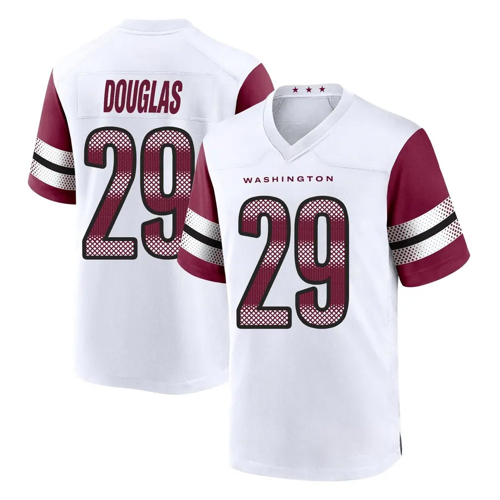 Kieara W.Commanders #29 Rasul Douglas Player White Game Home Stitched Jerseys