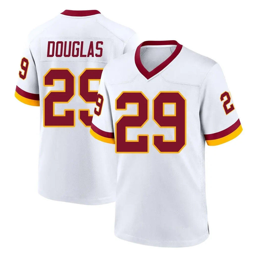 Kieara W.Commanders #29 Rasul Douglas Player White Home Game Stitched Jerseys
