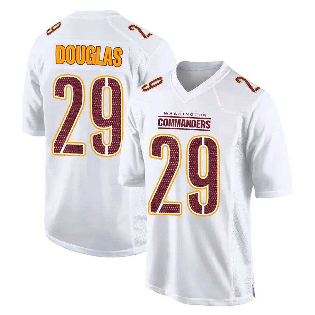 Kieara W.Commanders #29 Rasul Douglas Player White Tundra Fashion Home Game Stitched Jerseys