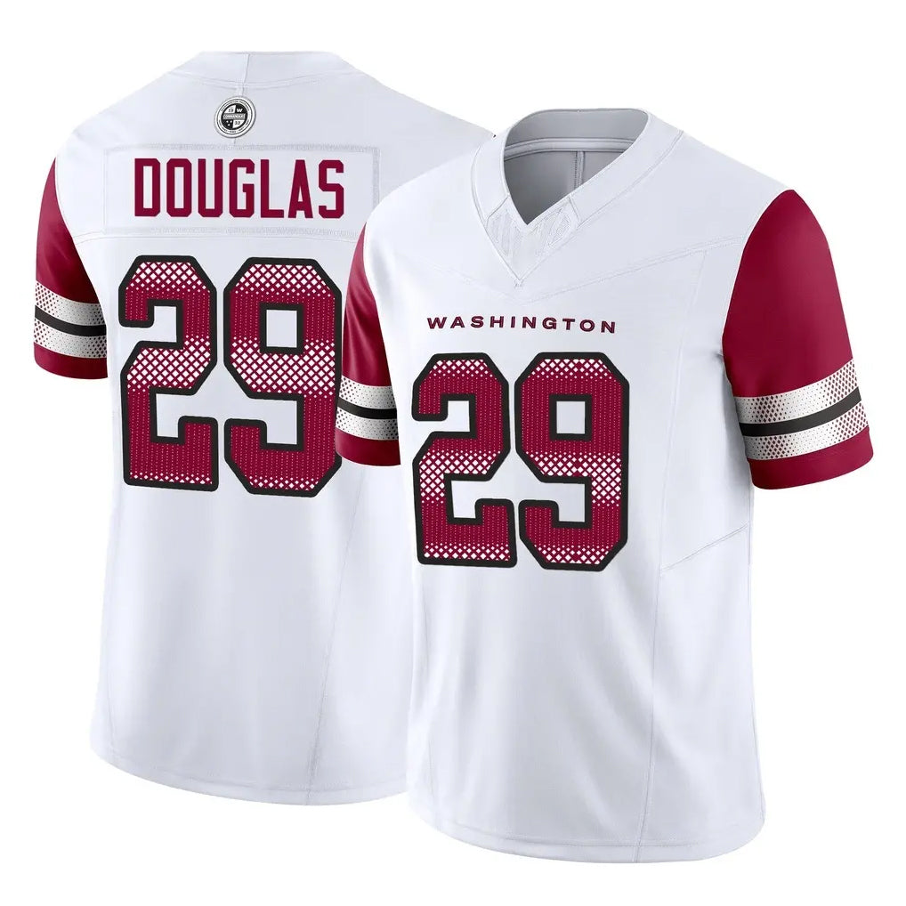 Kieara W.Commanders #29 Rasul Douglas Player White Vapor F.U.S.E. Limited Home Game Stitched Jerseys