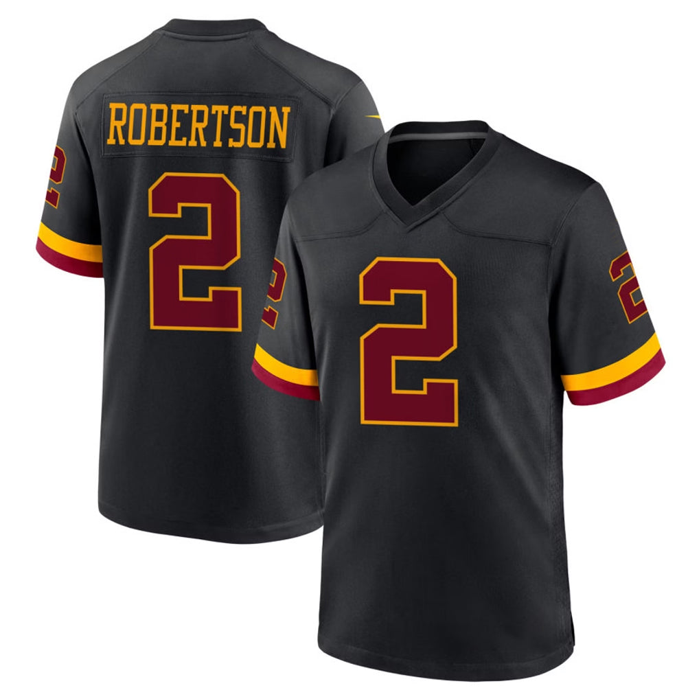 Kieara W.Commanders #2 Amik Robertson Player Black Limited Home Game Stitched Jerseys