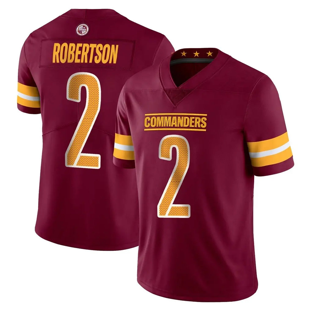 Kieara W.Commanders #2 Amik Robertson Player Burgundy Limited Vapor Home Game Stitched Jerseys