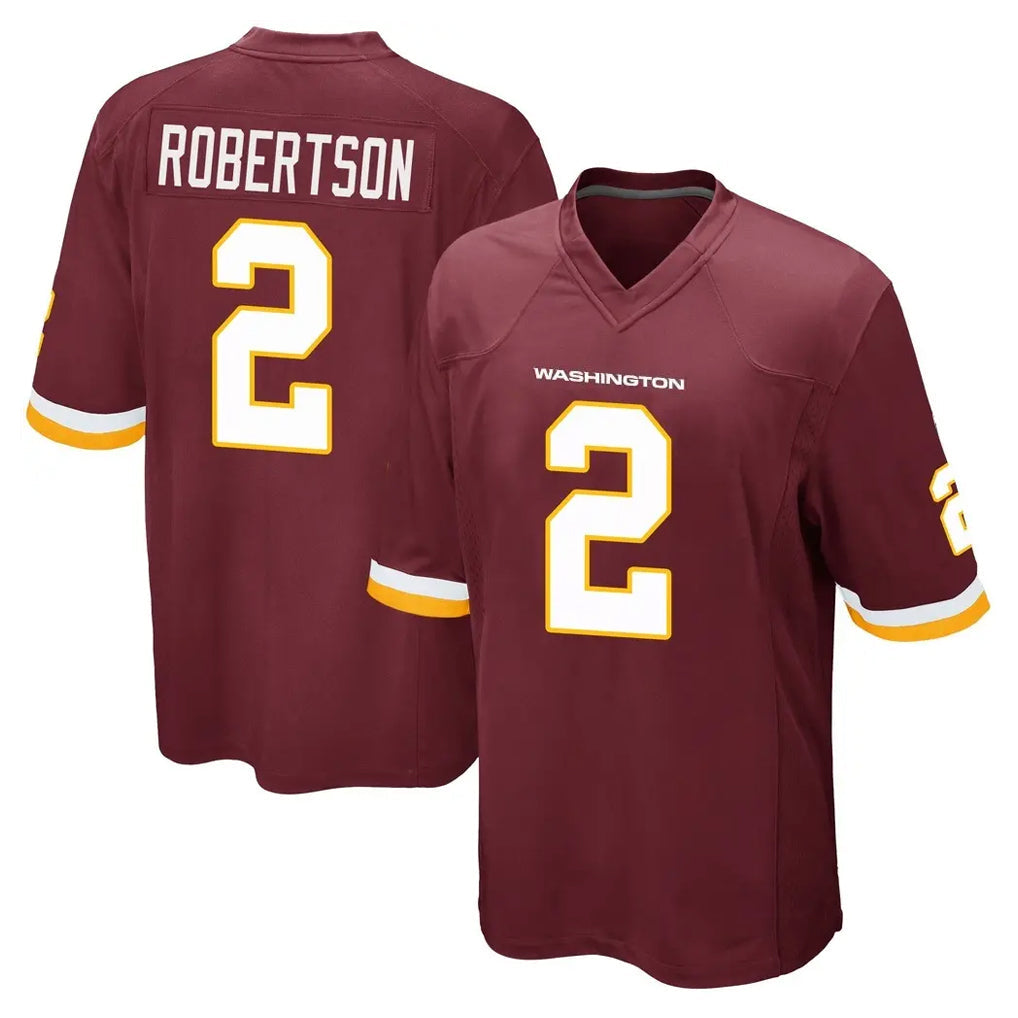 Kieara W.Commanders #2 Amik Robertson Player Burgundy Team Color Home Game Stitched Jerseys
