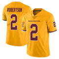 Kieara W.Commanders #2 Amik Robertson Player Gold Limited Color Rush Home Game Stitched Jerseys