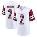 Kieara W.Commanders #2 Amik Robertson Player White Game Home Stitched Jerseys