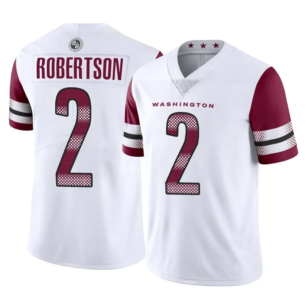 Kieara W.Commanders #2 Amik Robertson Player White Limited Vapor Home Game Stitched Jerseys