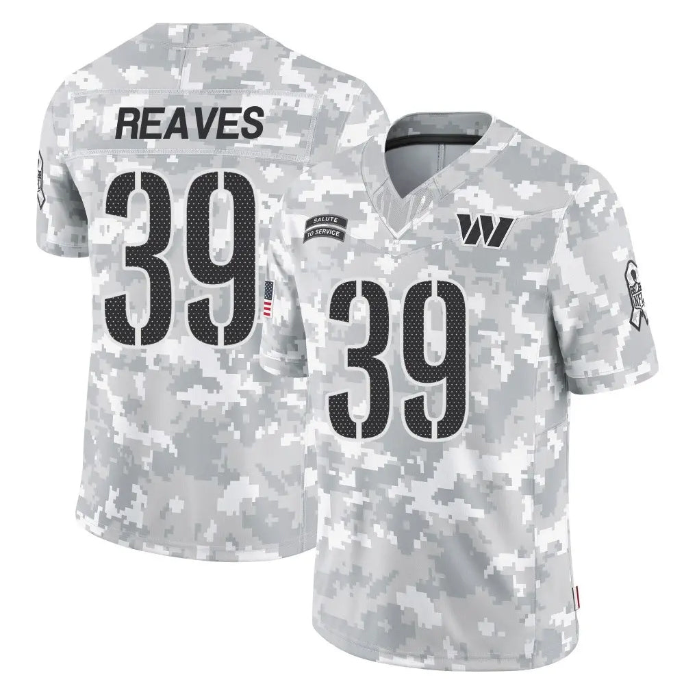 Kieara W.Commanders #39 Jeremy Reaves Player Arctic Camo Limited Salute To Service Home Game Stitched Jerseys