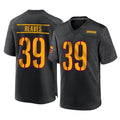 Kieara W.Commanders #39 Jeremy Reaves Player Black Home Game Stitched Jerseys