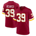 Kieara W.Commanders #39 Jeremy Reaves Player Burgundy Game Home Stitched Jerseys
